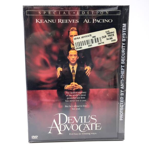 Devil's Advocate Brand New Sealed DVD OOP Snapcase Keanu Reeves Al Pacino 1997 - Picture 1 of 2